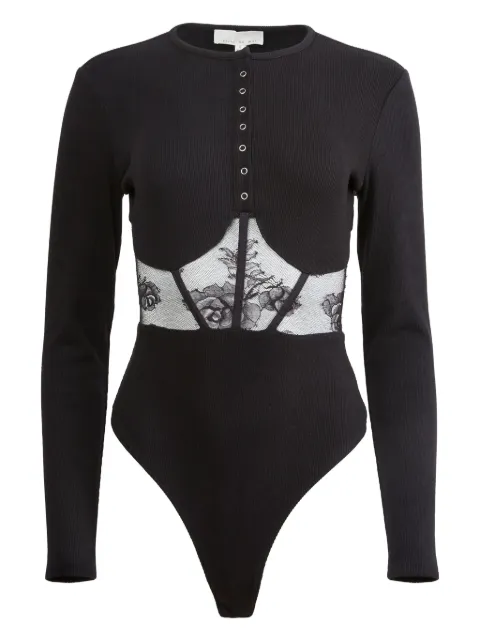 Fleur Du Mal body de encaje con paneles