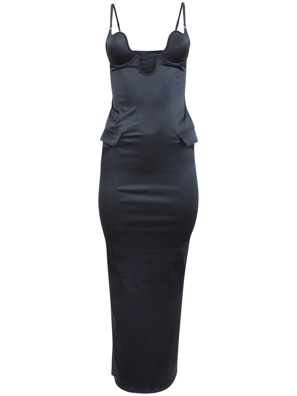 Fleur Du Mal Seduce U-plunge dress - Black