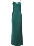 Fleur Du Mal long lace slip dress - Green