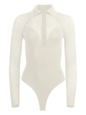 Fleur du Mal ランジェリー ボディースーツ メッシュ リボン Fleur Du Mal ウィメンズ ボディースーツ通販 - FARFETCH