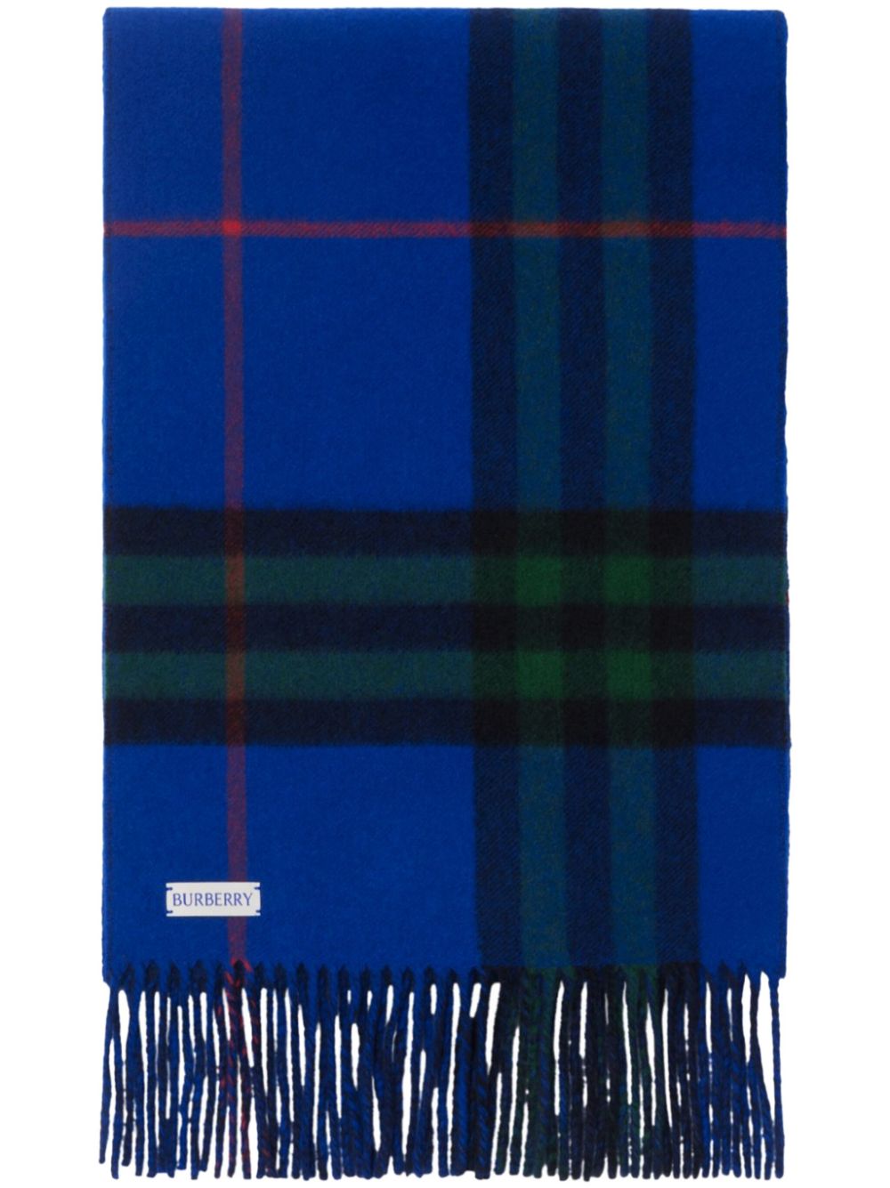 Burberry Omkeerbare geruite sjaal Blauw