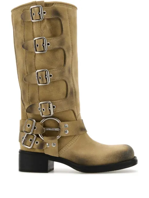 Bottines en daim 45 mm - Miu Miu - Modalova