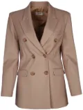 Elisabetta Franchi double-breasted blazer - Brown