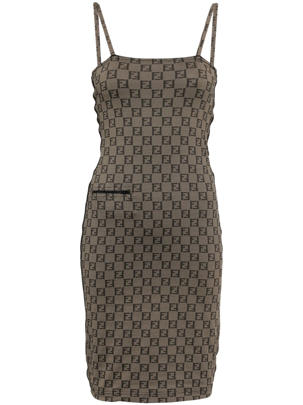 Fendi Pre-Owned 1990-2000s sleeveless dress - Brown