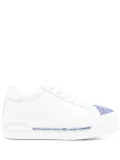 René Caovilla crystal-embellished sneakers - White