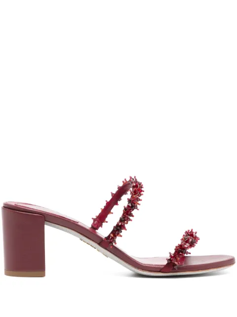 René Caovilla bead embellishment sandals