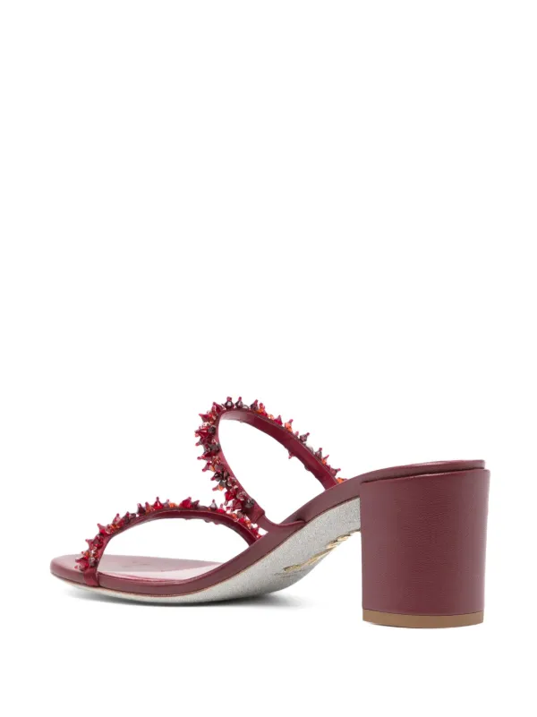 Cleo 100mm metallic-finish sandals