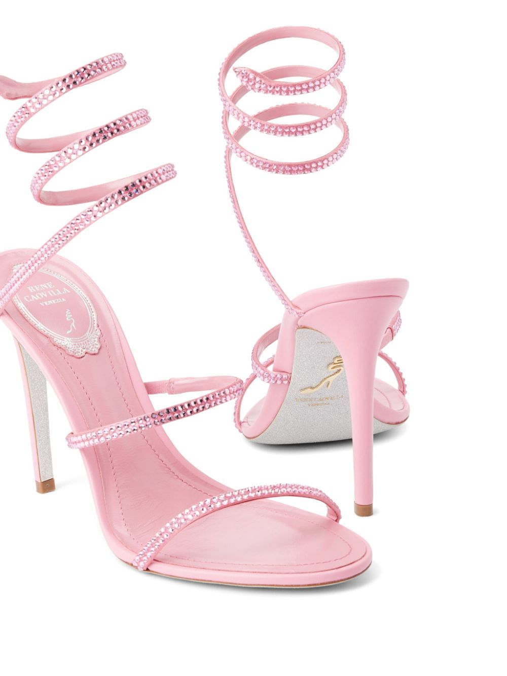 René Caovilla 105mm Cleo sandals Pink