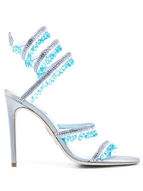 René Caovilla sandalias con detalles de cristal