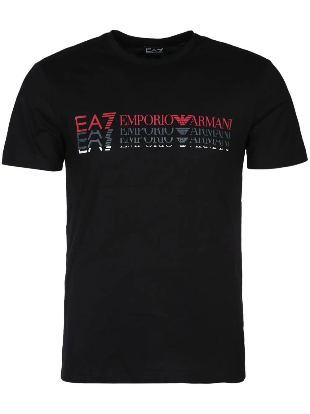 Ea7 Emporio Armani Repeat logo T-shirt – Black