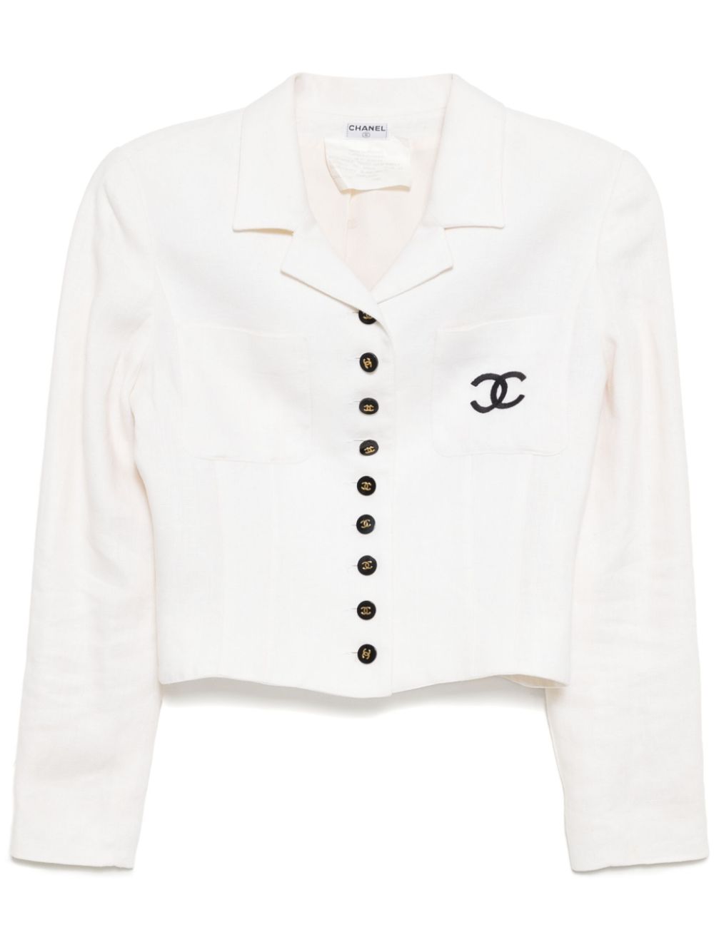 CHANEL Pre-Owned 1990-2000s Single Breasted Jacket - White