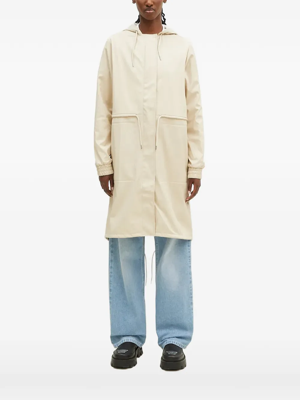 Rains String drawstring hooded parka - Toni neutri