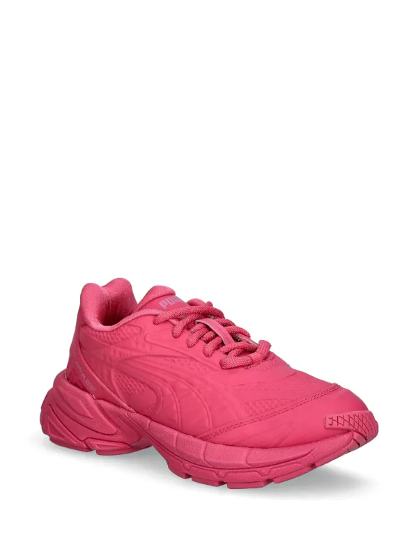 PUMA カルメン 厚底スニーカー ピンク/ネイビー レディース
