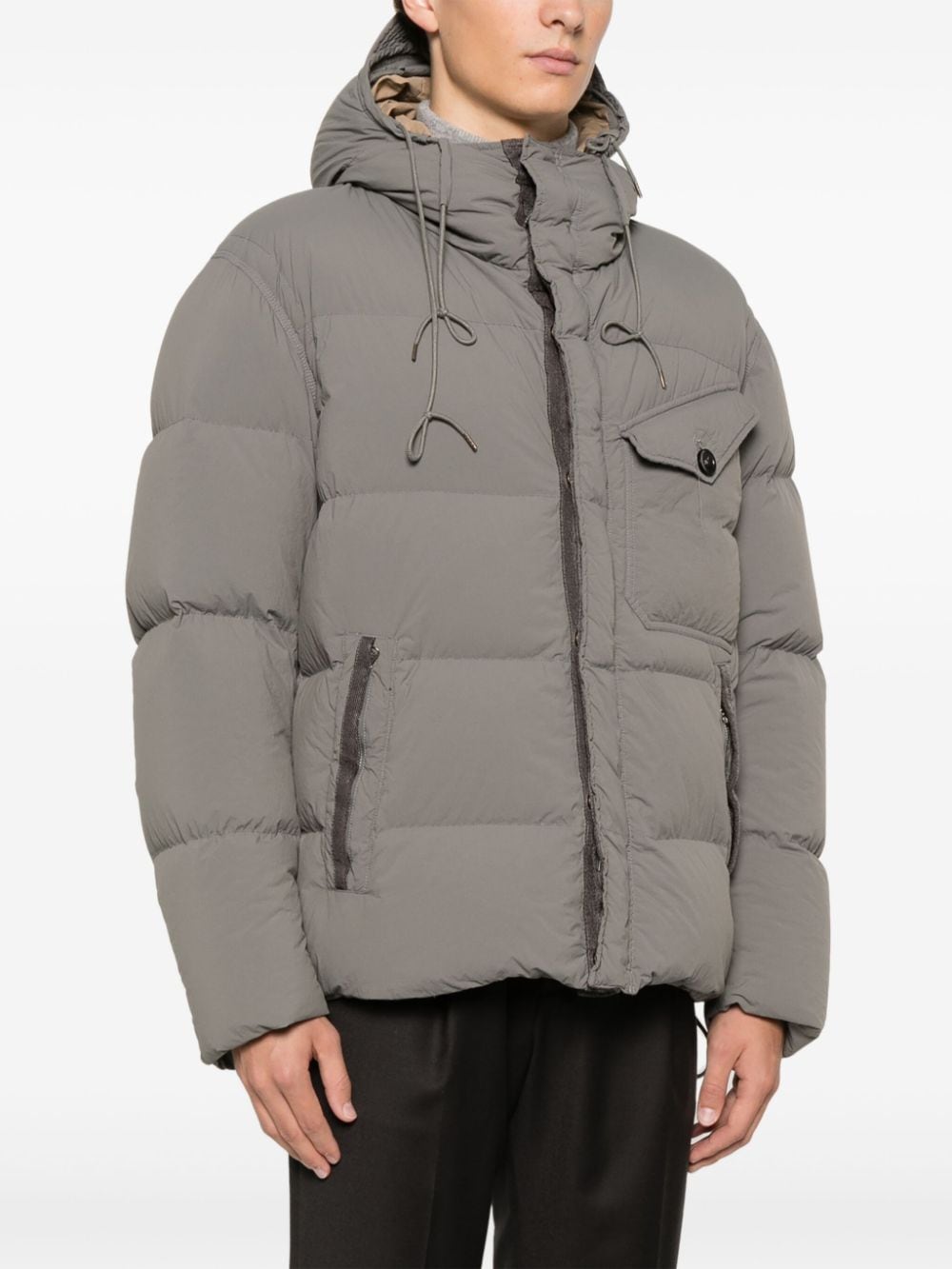 Shop Ten C Survival Jacket In Grey