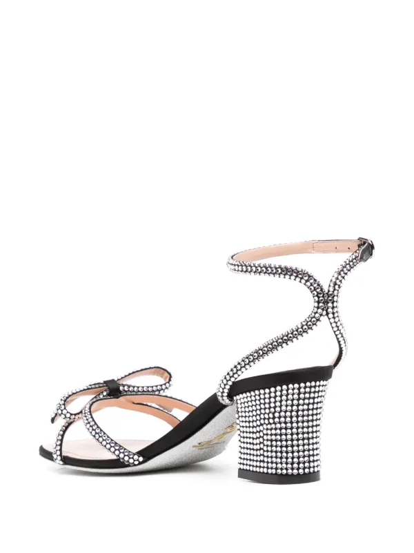 René Caovilla Nicole 50mm サンダル | ブラック | FARFETCH JP