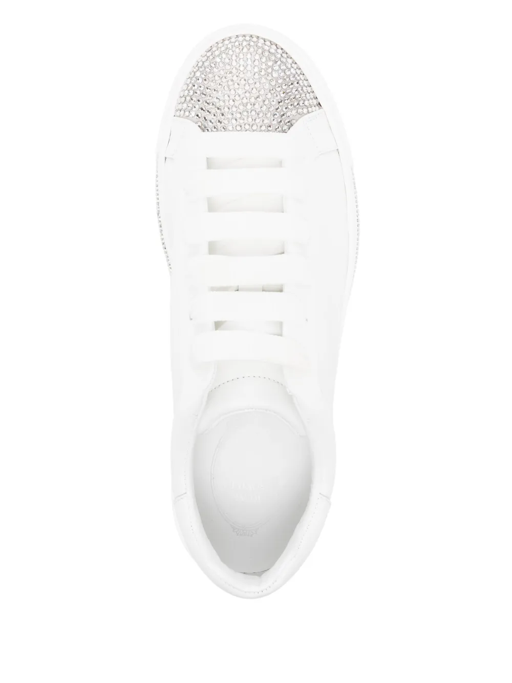 René Caovilla lace-up fastening trainers White