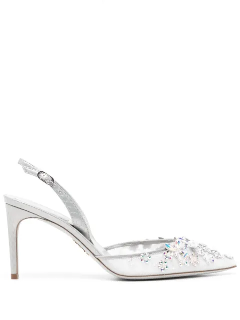 René Caovilla zapatillas con detalles de cristal
