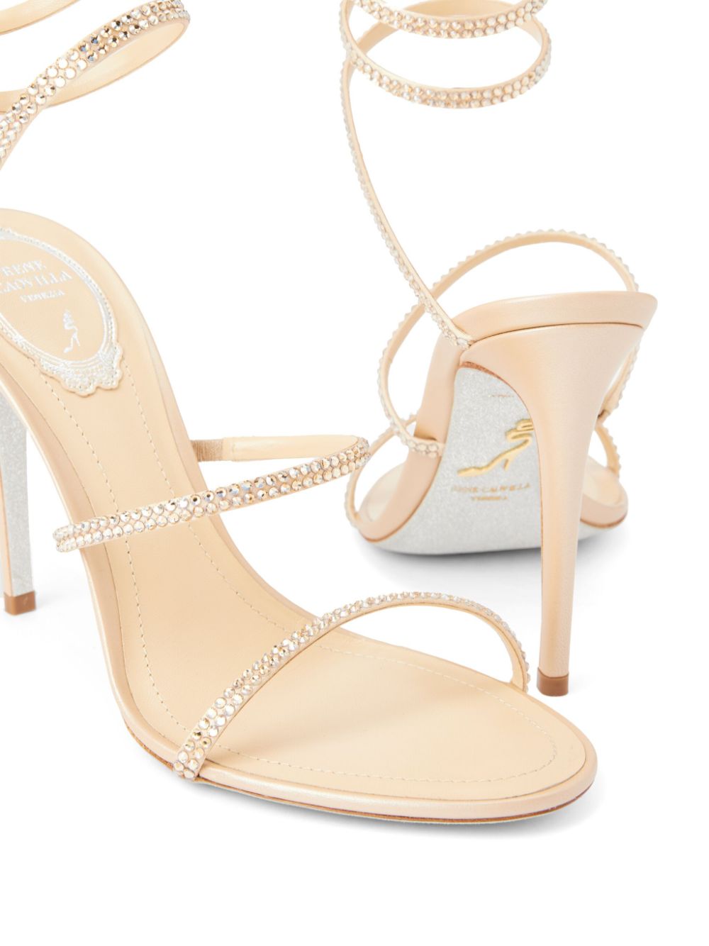 René Caovilla 105mm Cleo sandals Pink