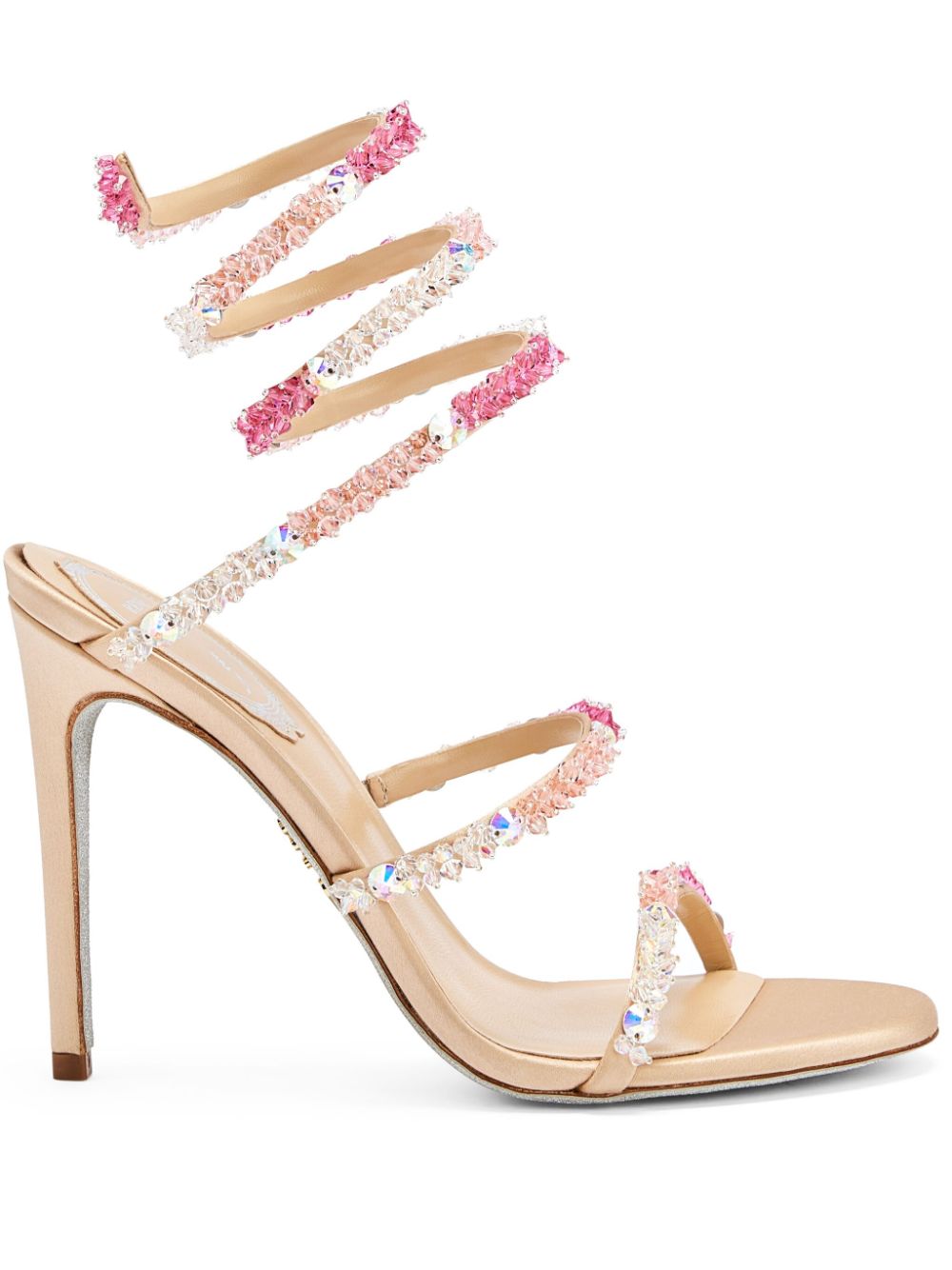 René Caovilla 105mm Cinderella sandals