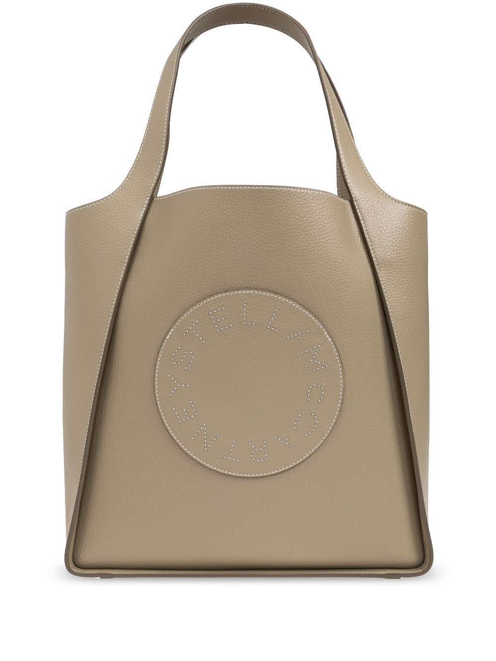 Stella Mccartney Logo Tote Bag In Neutrals