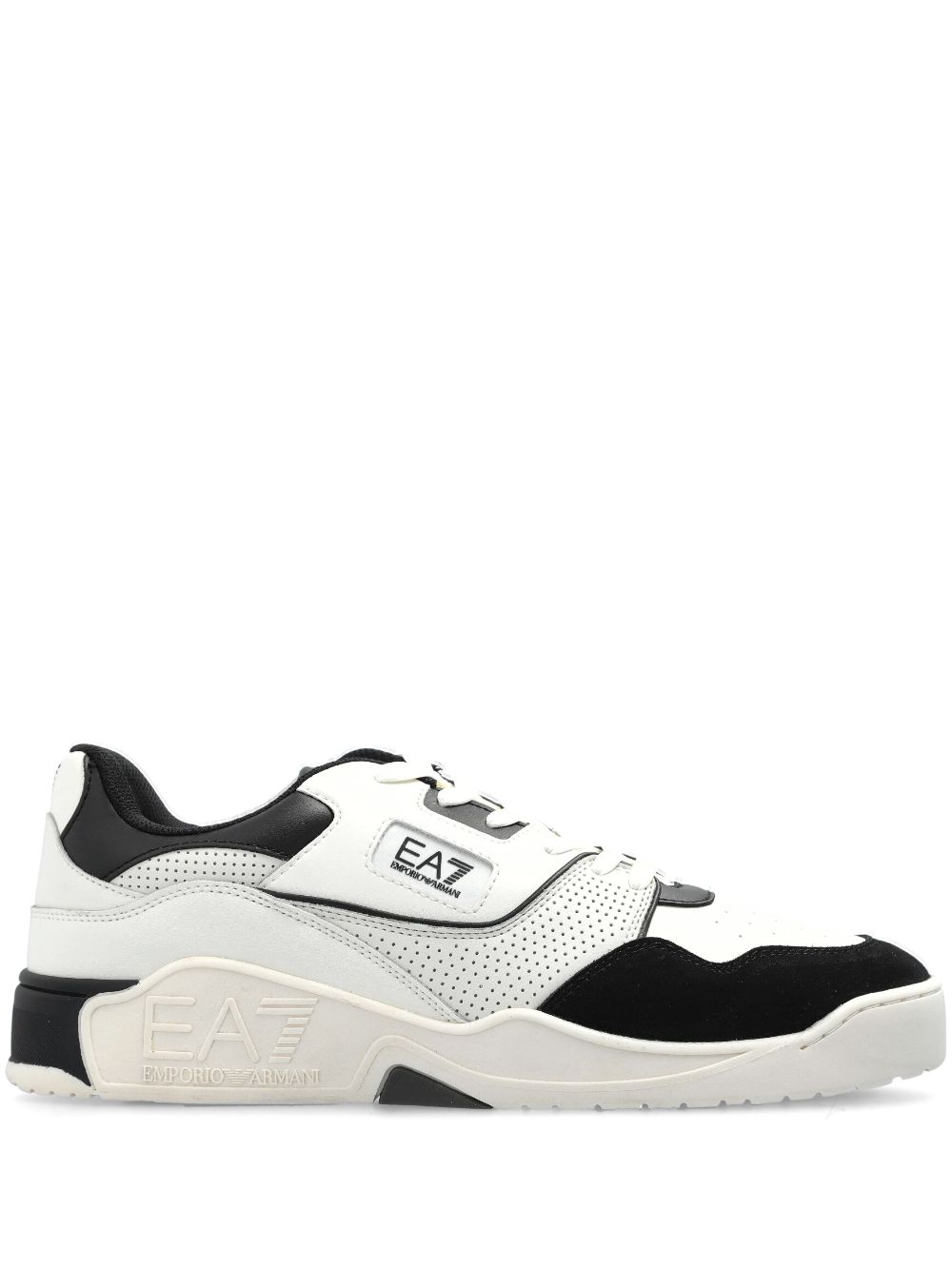 Ea7 Emporio Armani Sneakers met logopatch Wit