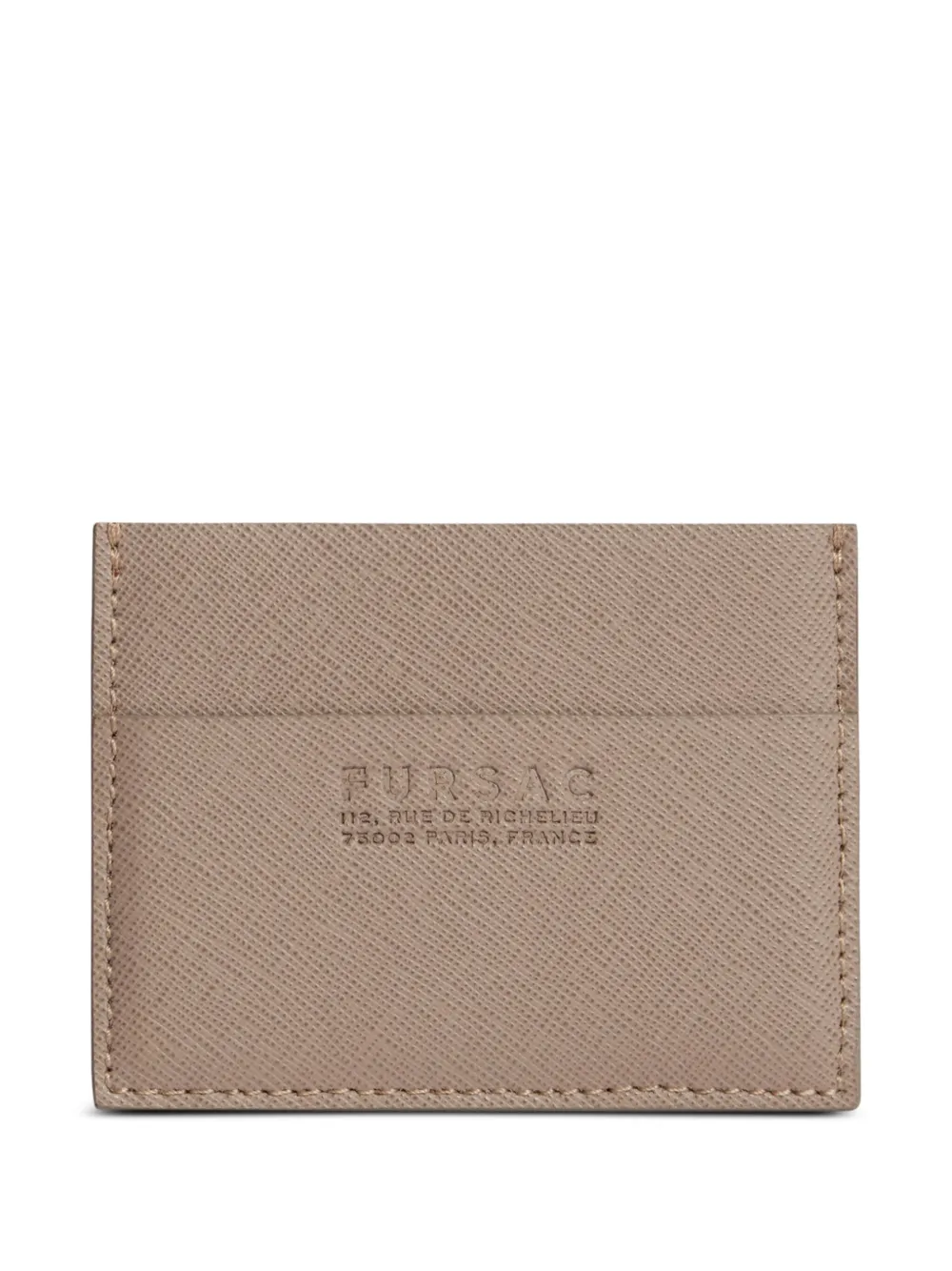 logo-embossed card holder