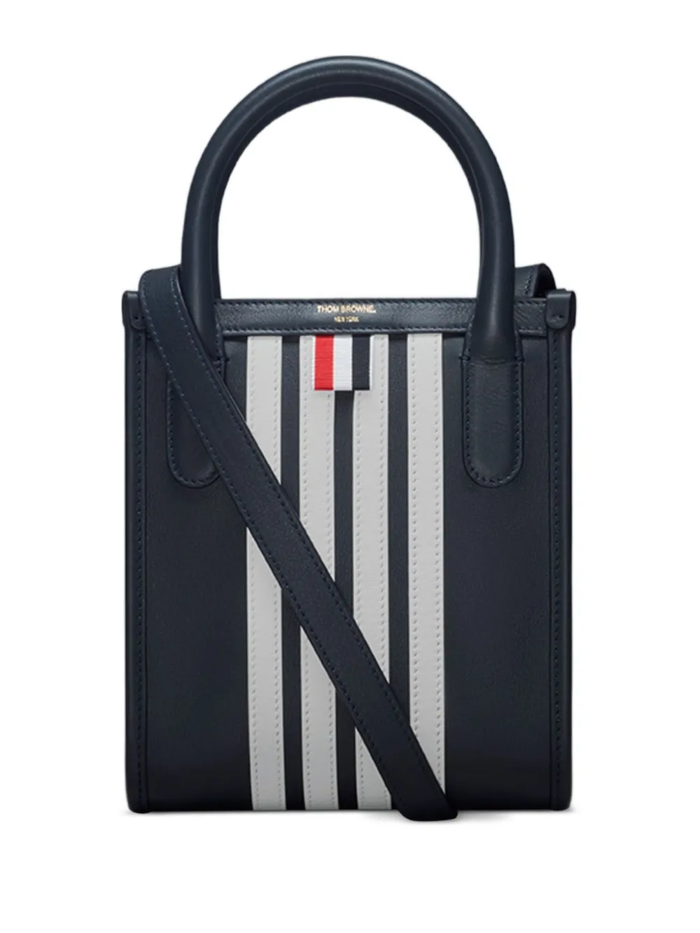 Thom Browne four-bar stripe tote bag | Blue | Image 1