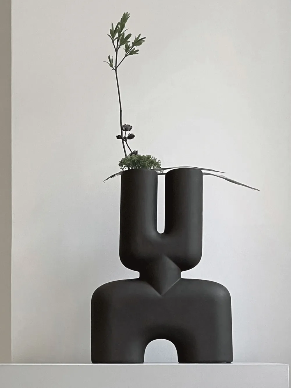  101 Copenhagen Mini Vase Cobra Double - Noir 