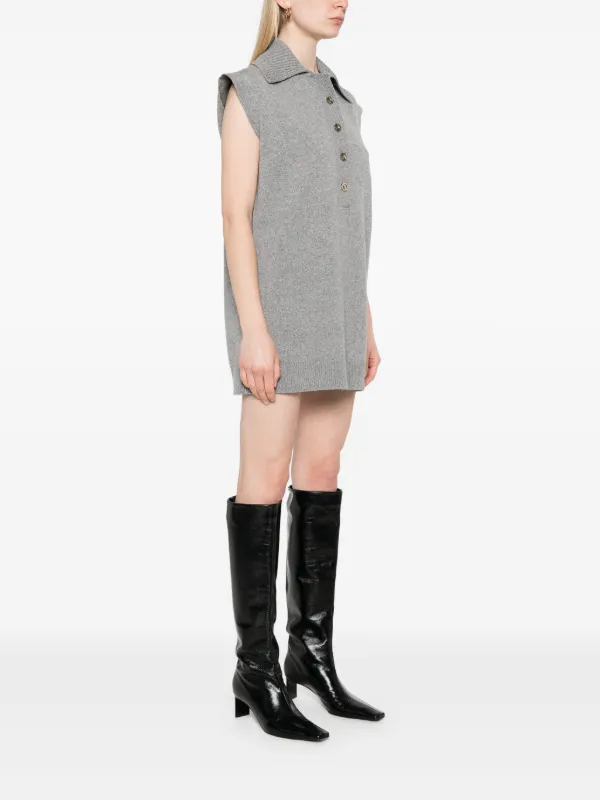 Gucci Sleeveless Mini Dress | Grey | FARFETCH