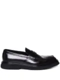 Doucal's leather loafers - Black