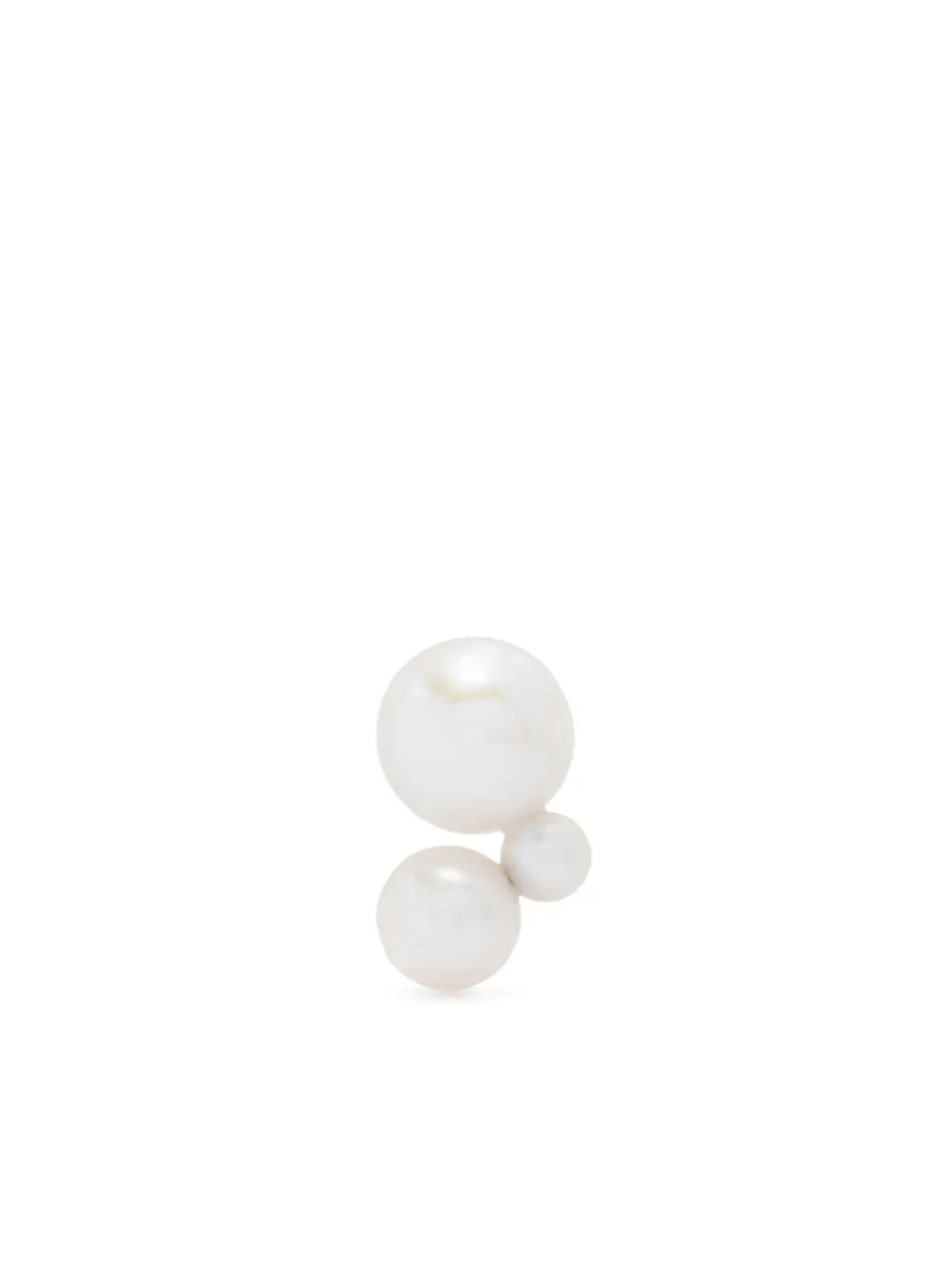 Sophie Bille Brahe Petite Stellari ピアス 14Kイエローゴールド - ホワイト Sophie Bille Brahe Petite Stellari ピアス 14Kイエローゴールド - ホワイト