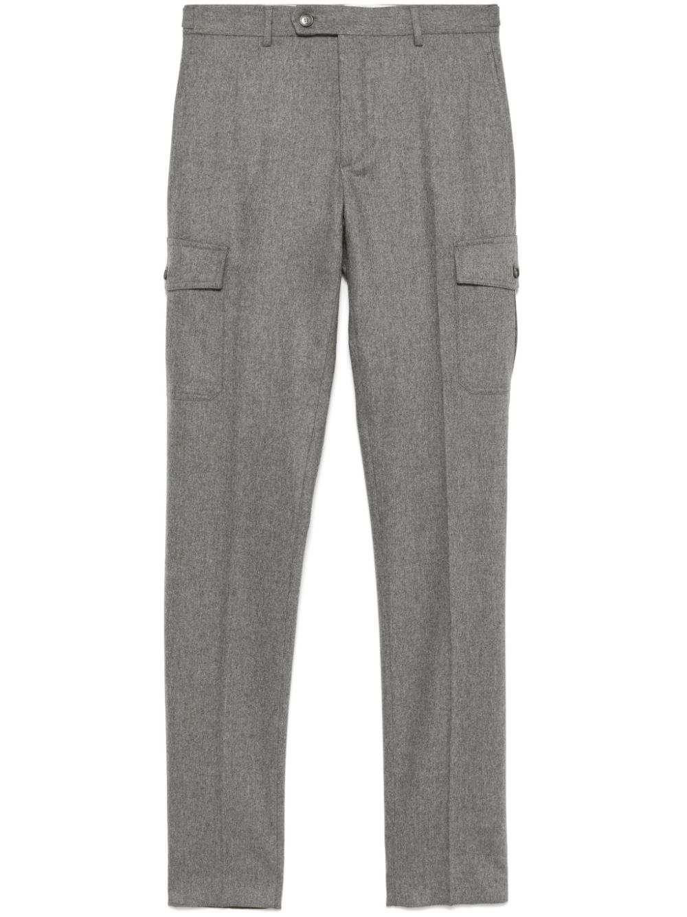 Incotex mélange-effect cargo pants - Grey