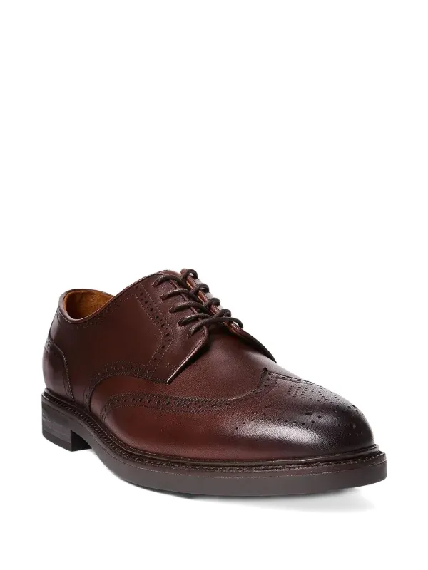 brown polo dress shoes Polo Ralph Lauren Brown Suede Derby Dress Shoes Lace Up Round Toe Men's 13 D