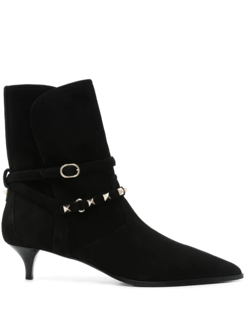 Bottes à détail Rockstud 45 mm - Valentino Garavani - Modalova