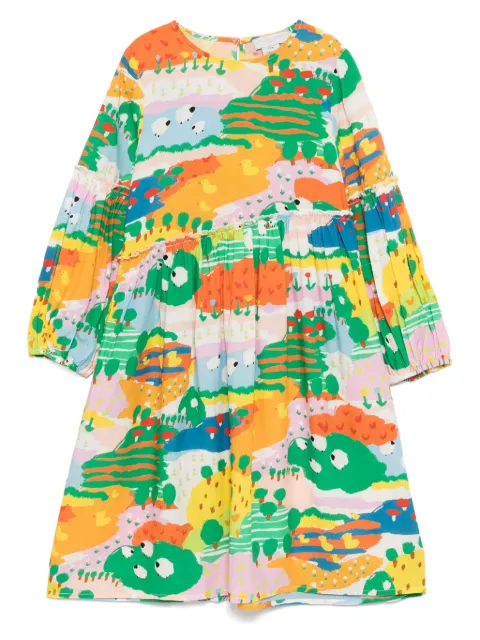 Stella McCartney Kids vestido con estampado gráfico