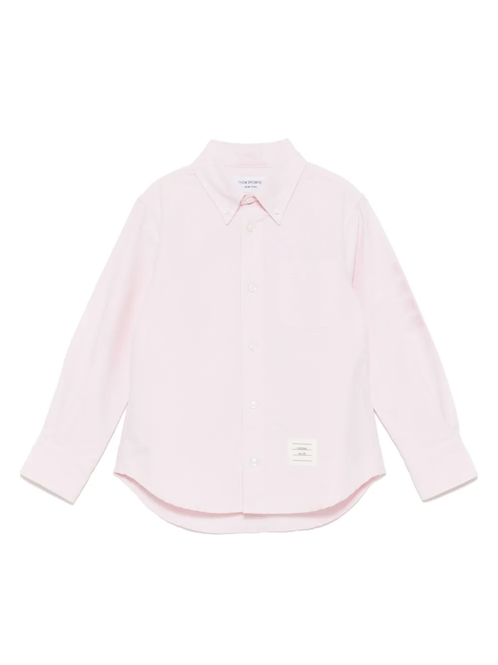 Thom Browne Kids Camicia Oxford con dettaglio a 4 righe - Rosa