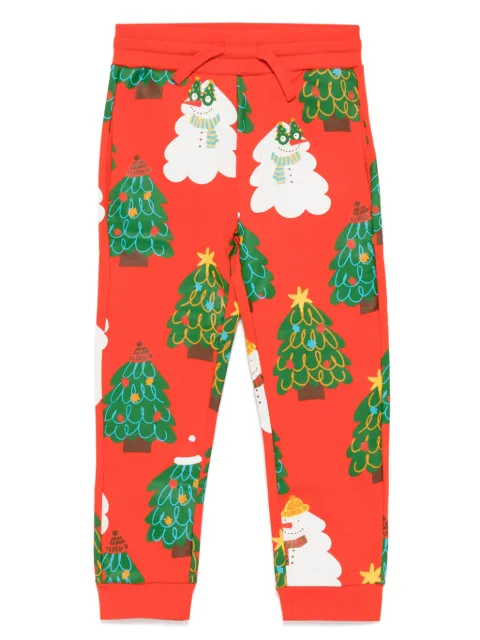 Stella McCartney Kids pantalon de jogging à motif sapiin de noël