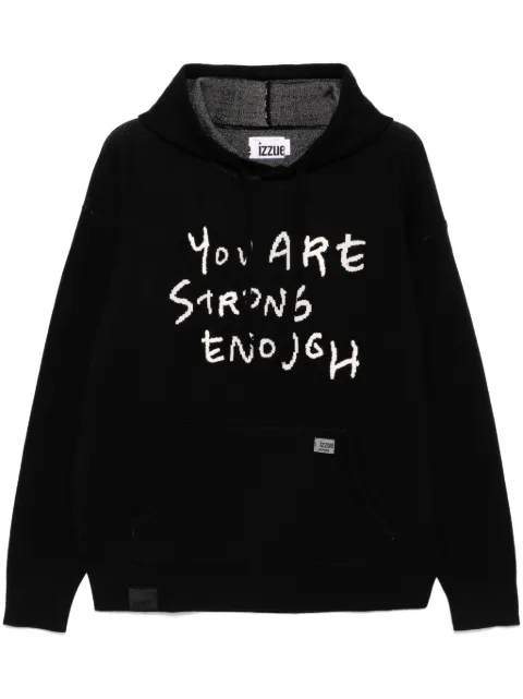 izzue embroidered hoodie