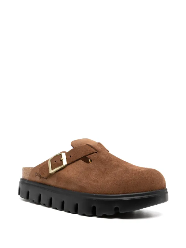 BIRKENSTOCK BOSTONブラウン スエード サボサンダル 36 Birkenstock Boston Chunky スリッポン | ブラウン | FARFETCH JP