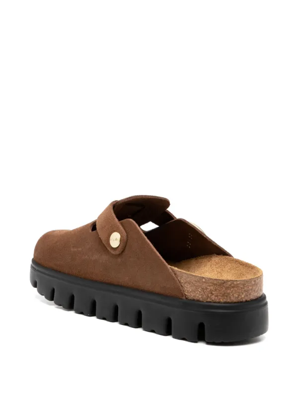 Leather Birkenstock Style Slippers Birkenstock Boston Chunky