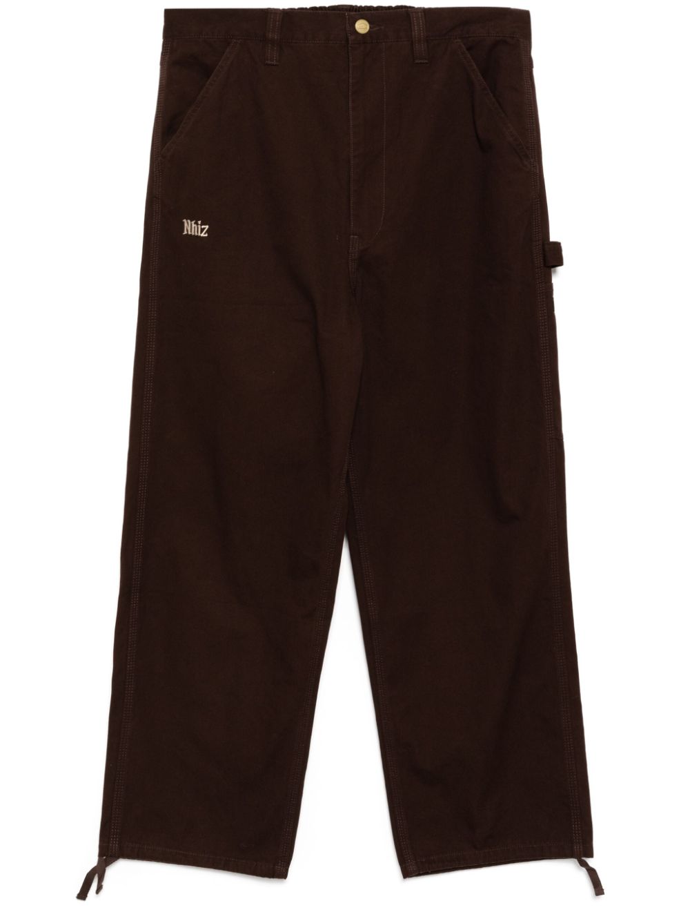 izzue straight-leg trousers - Brown