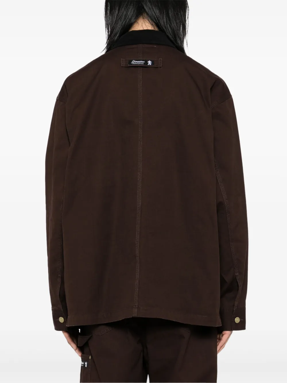 izzue Ribfluwelen shirtjack Bruin