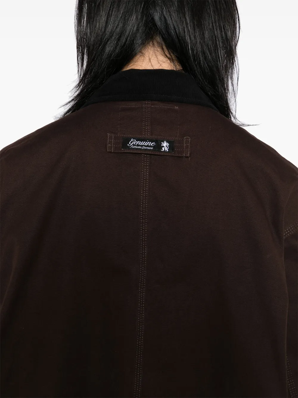 izzue Ribfluwelen shirtjack Bruin