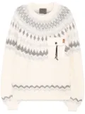 Musium Div. pattern-jacquard jumper - Neutrals