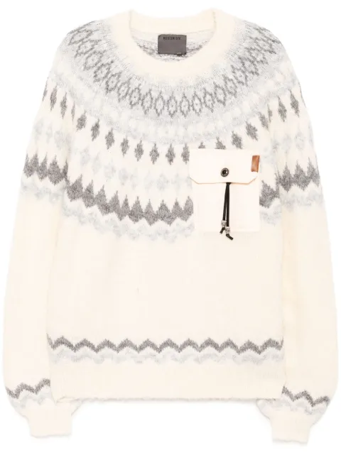 Musium Div. pattern-jacquard jumper