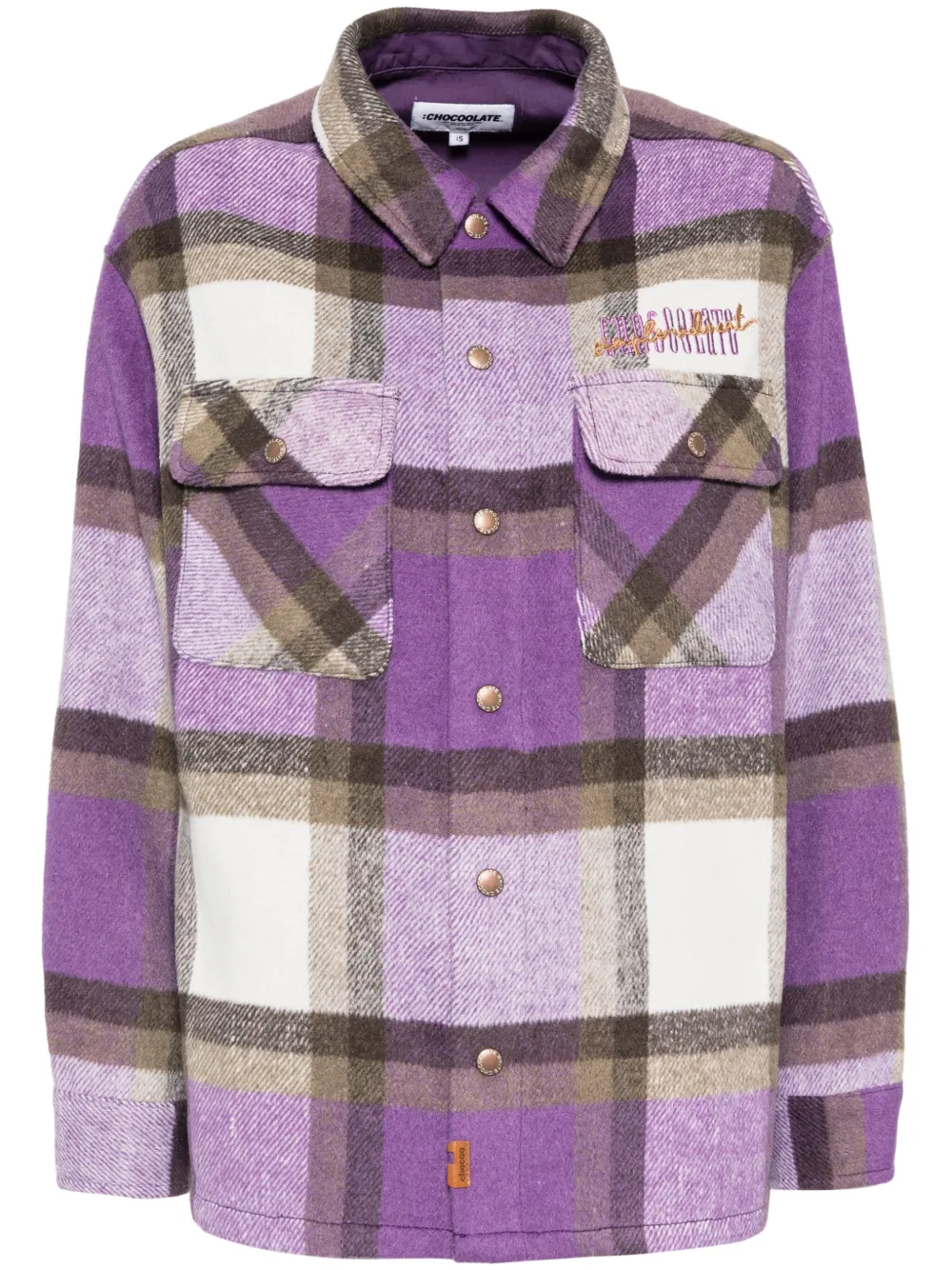 CHOCOOLATE plaid shirt | Purple | Image 1