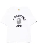A BATHING APE® logo printed T-shirt - White