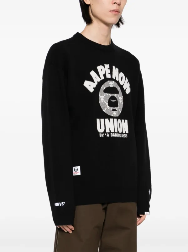 完売必至 関送込【AAPE by A BATHING APE】ロゴ プルオーバー AAPE BY *A BATHING APE® ロゴ プルオーバー | ブラック