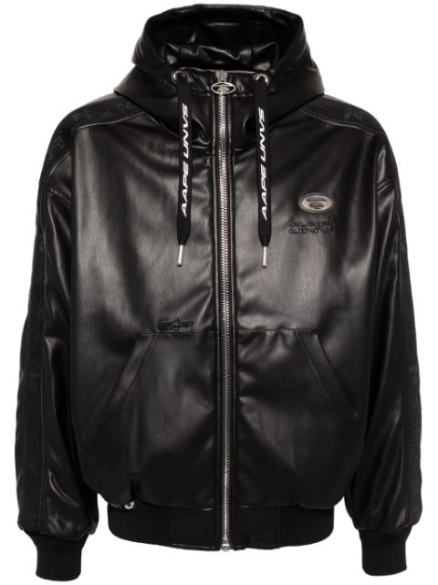 AAPE BY *A BATHING APE faux-leather jacket Men