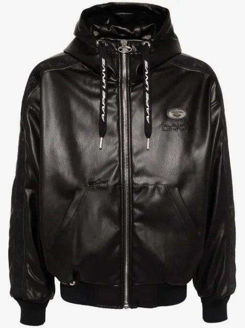 AAPE BY *A BATHING APE® faux-leather jacket